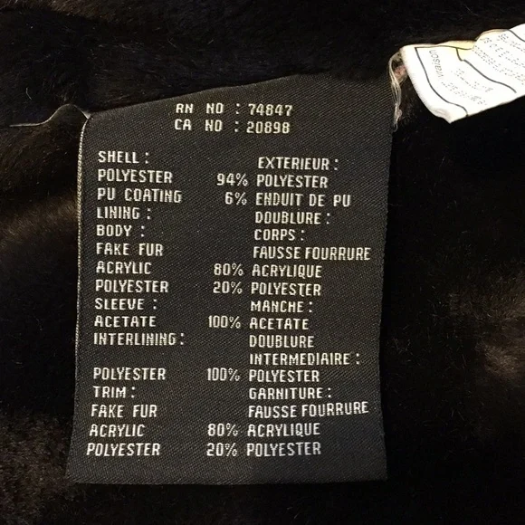 Marc New York graphite fur lined hooded jacket medium - Picture 4 of 5